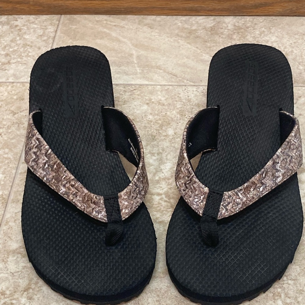 Speedo snake skin design thongs